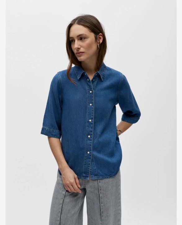 OBJFRAME 2/4 RE DENIM TOP NOOS