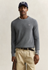 MICRO TEXTURED COTTON C-NECK
