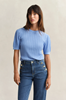 COTTON CABLE C-NECK SS