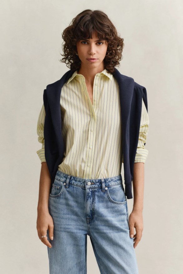 REG CLASSIC POPLIN STRIPE SHIRT