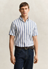 REG COTTON LINEN STRIPE SS SHIRT
