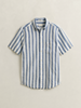 REG COTTON LINEN STRIPE SS SHIRT