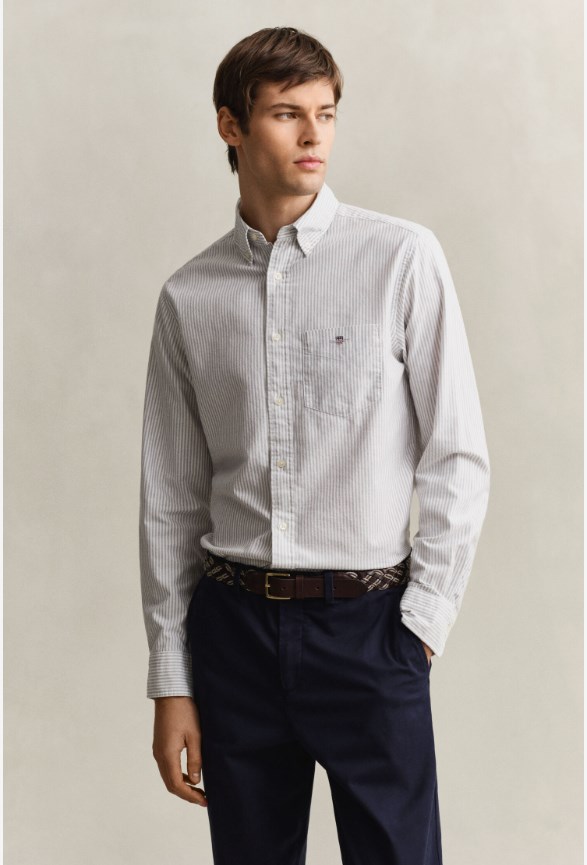 REG OXFORD BANKER STRIPE SHIRT