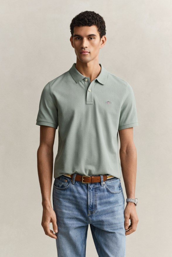 REG SHIELD SS PIQUE POLO