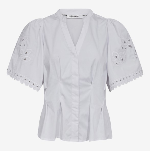 PoppyCC Emb SS V-Shirt