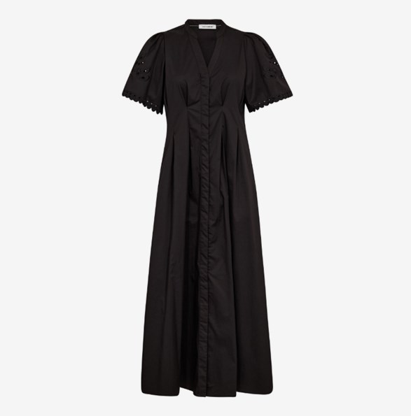 PoppyCC Emb Pleat Dress