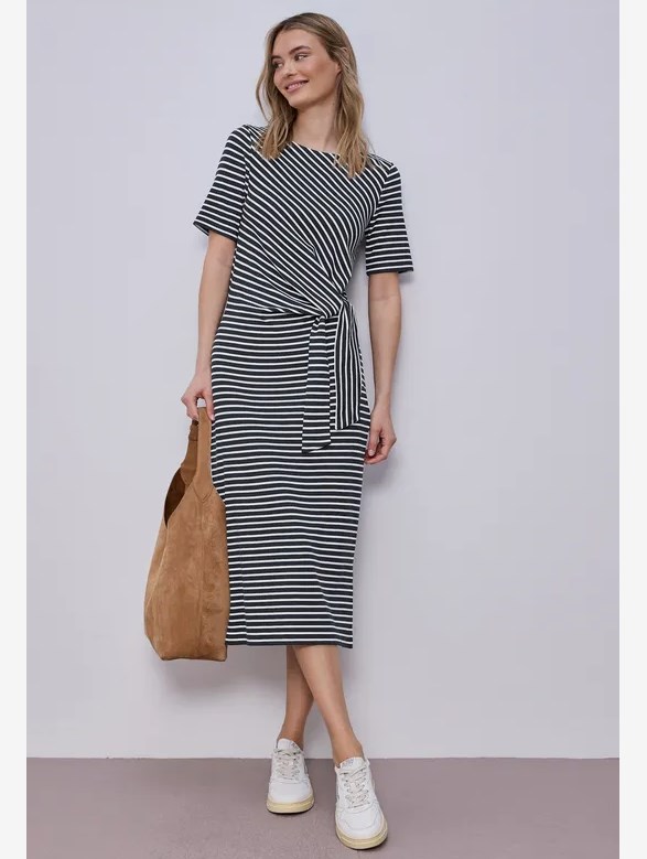 Knot Jersey Dress_AOP