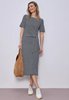 Knot Jersey Dress_AOP
