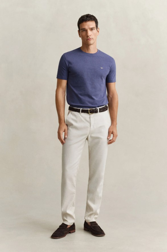 SLIM COTTON / LINEN CHINOS