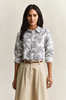 REG FLORAL PRINT LINEN SHIRT