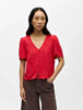 OBJSANNE 2/4 LO V-NECK TOP NOOS