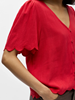 OBJSANNE 2/4 LO V-NECK TOP NOOS