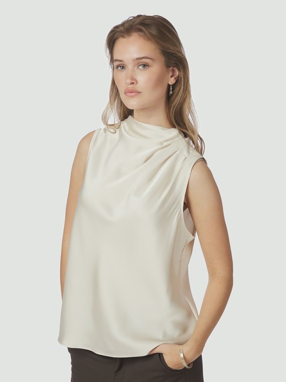 Isola Drapy Satin Top