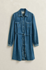 DENIM VOLUME SLEEVE SHIRT DRESS