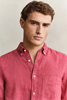 REG GMNT DYED LINEN SHIRT