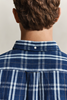 REG COTTON LINEN INDIGO CHK SHIRT