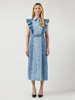 YASCAWI SL DENIM LONG DRESS S.