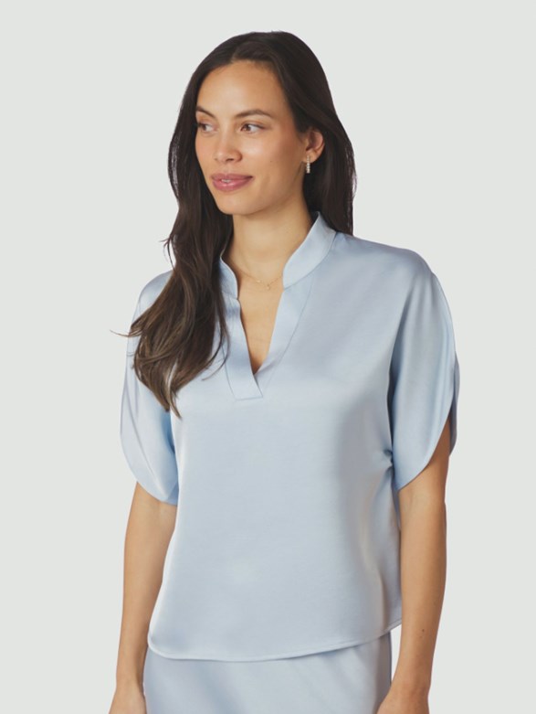 Anelle Heavy Sateen Blouse