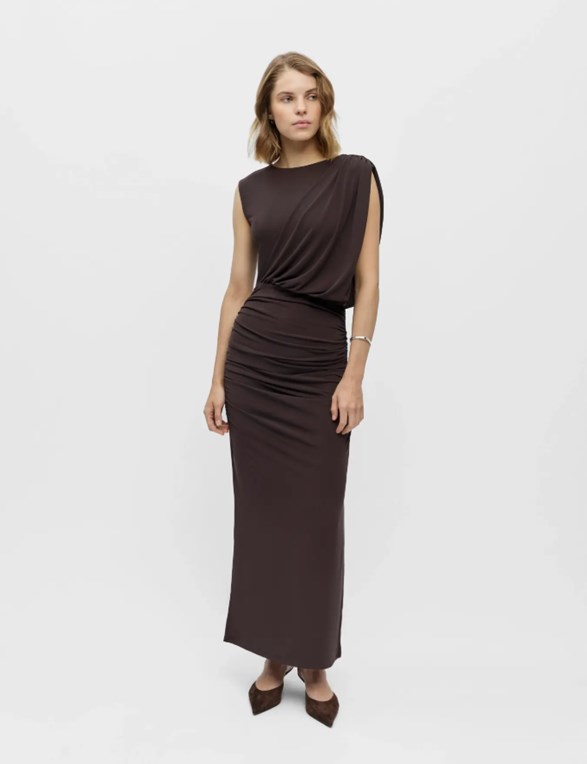 OBJDELLIE REG. DRAPY MAXI DRESS E TNE 26