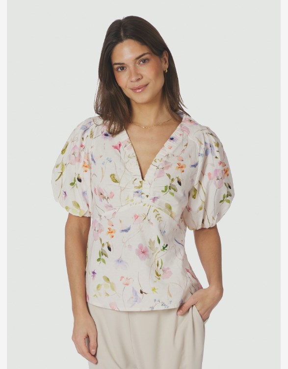 Irina Flower Blouse