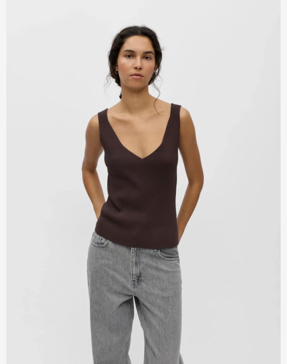 OBJKUNI THESS S/L SINGLET KNIT TOP 145