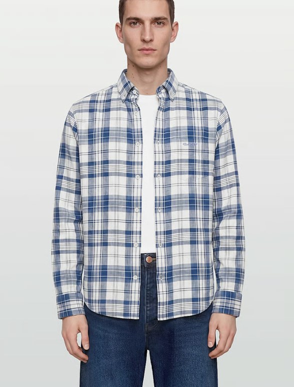 REG COTTON LINEN MADRAS CHECK