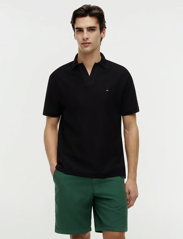 V NECK CREPE CLASSIC POLO