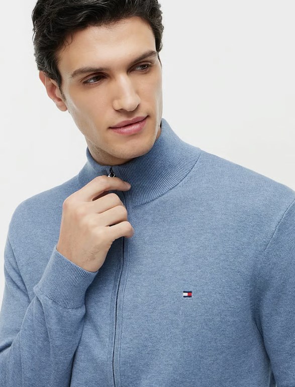 ESSENTIAL COTTON ZIP THRU