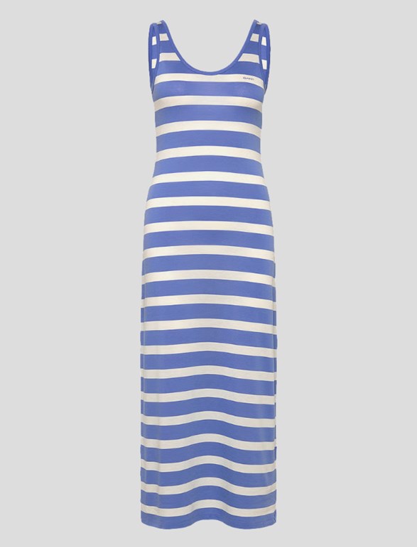 STRIPED TANK TOP JERSEY MIDI DRESS