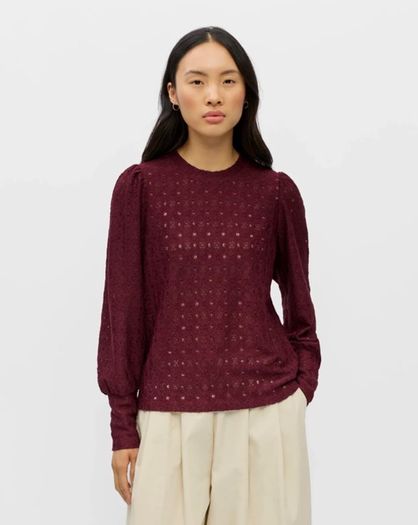 OBJLAILA L/S RE TOP NOOS