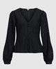 OBJLAILA L/S V-NECK TOP NOOS