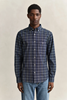 REG ARCHIVE POPLIN INDIGO CHECK