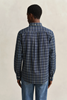 REG ARCHIVE POPLIN INDIGO CHECK