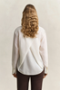 PINSTRIPE BACK FOLD DETAIL BLOUSE