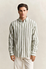 REG COTTON LINEN STRIPE SHIRT