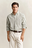 REG COTTON LINEN STRIPE SHIRT