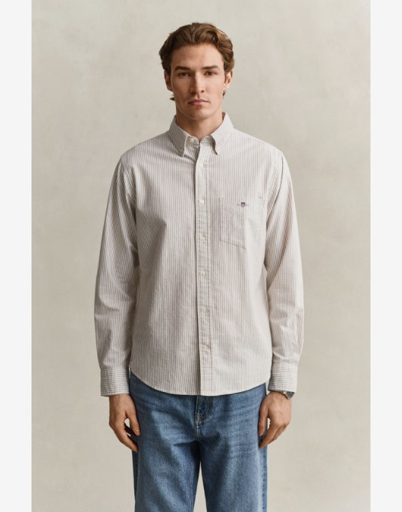 REG OXFORD BANKER STRIPE SHIRT