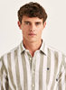 Douglas Linen Mix Stripe Shirt-Classic Fit