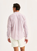 Douglas Linen Mix Stripe Shirt-Classic Fit