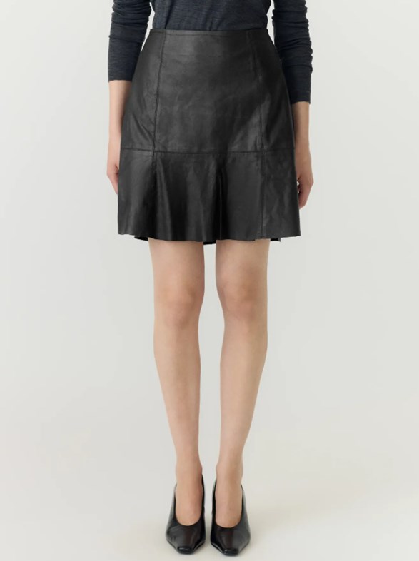 YASCOLLY MW NAPLON LEATHER SKIRT NOOS