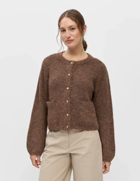 OBJSAGGIA RE L/S KNIT CARDIGAN NOOS