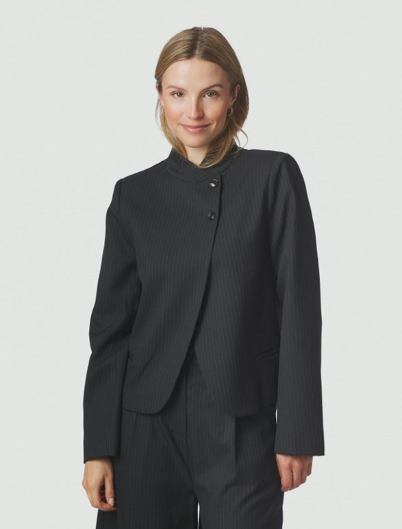 Tiria Slim Pinstripe Blazer