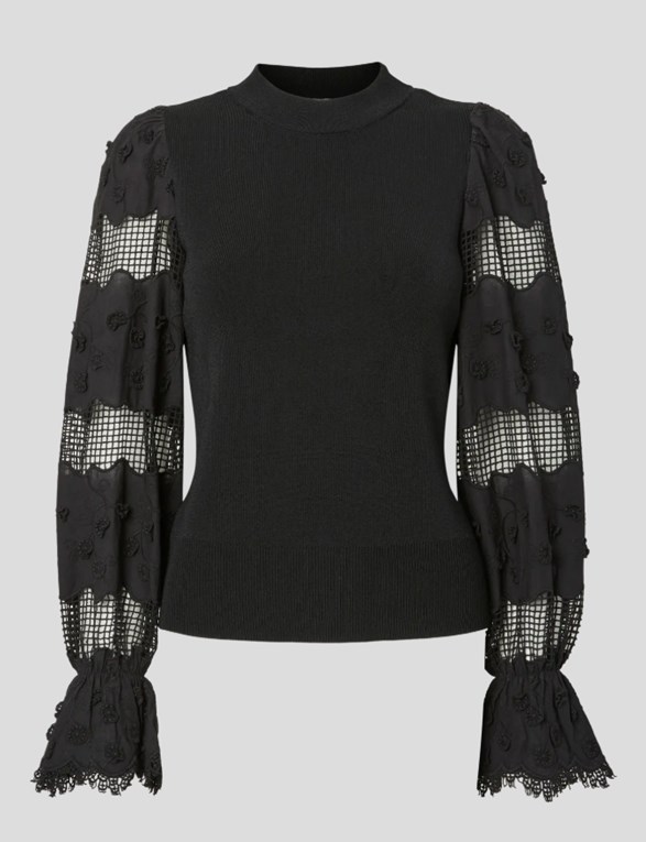 YASMIKKE LS KNIT PULLOVER S. - EX