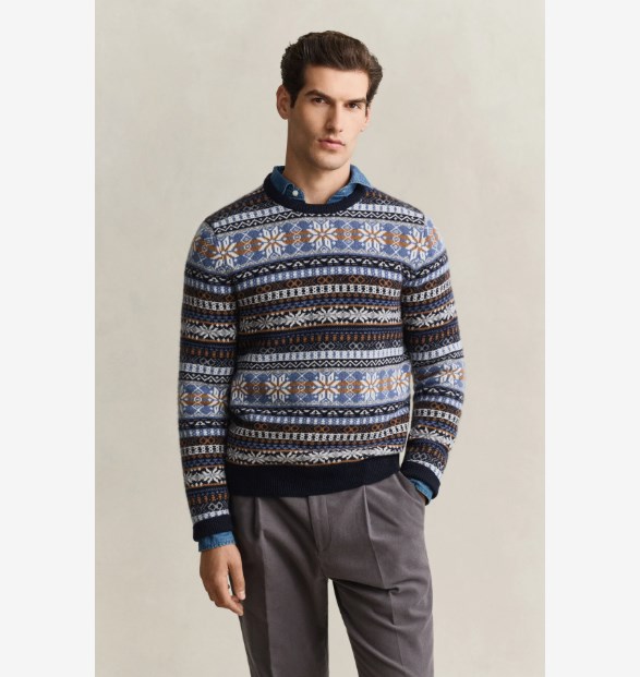 FAIR ISLE C-NECK