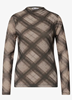 LTD QR printed mesh shirt w.ga