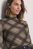 LTD QR printed mesh shirt w.ga