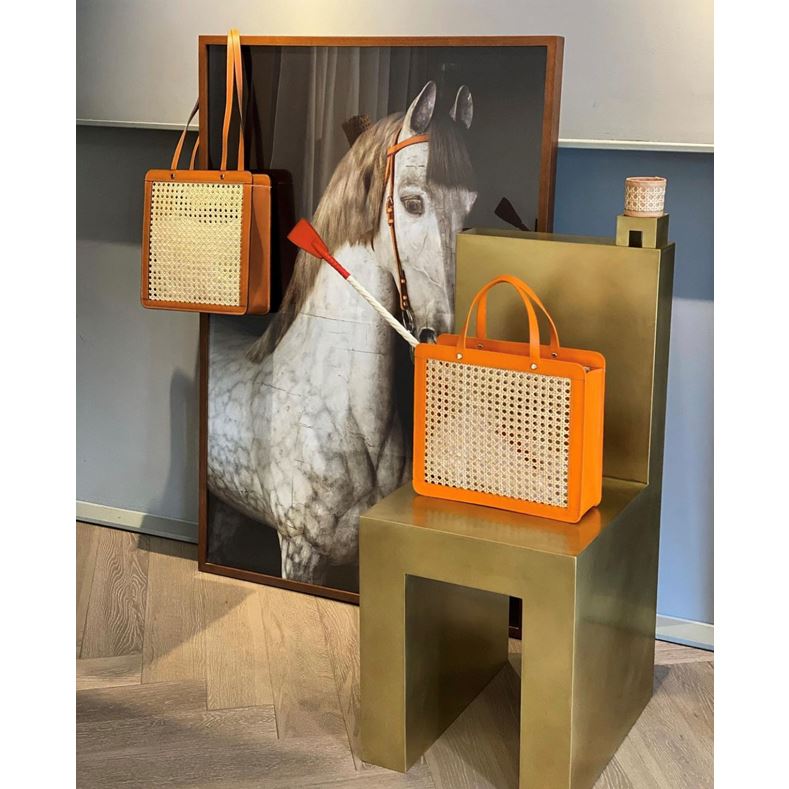 Tall Rattan Bag