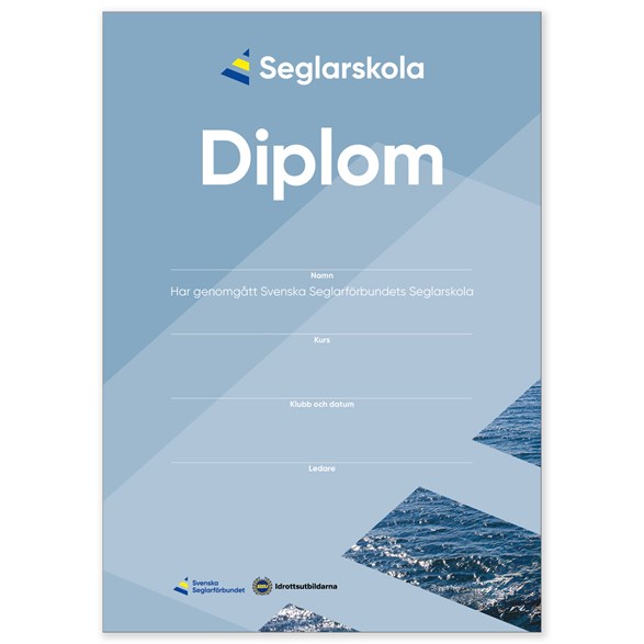 Diplom SSF Seglarskola (bunt 50 st) - Nya versionen