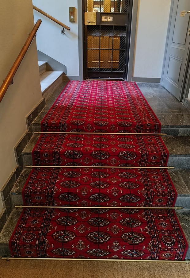 Bouchara Rød, Trappe taeppe - Tæppe løber