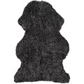 Curly Dark Grey, Skinnwille